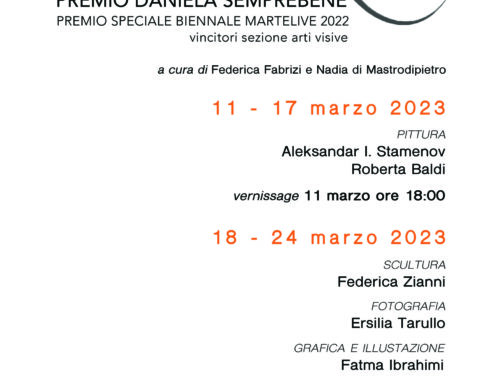 PREMIO DANIELA SEMPREBENE – PREMIO SPECIALE BIENNALE MARTELIVE 2022